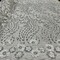 1 Yard Beaded Sequined 3D Floral Lace Fabric Embroidered 100 Percent Polyester Net Mesh 52 inch Width